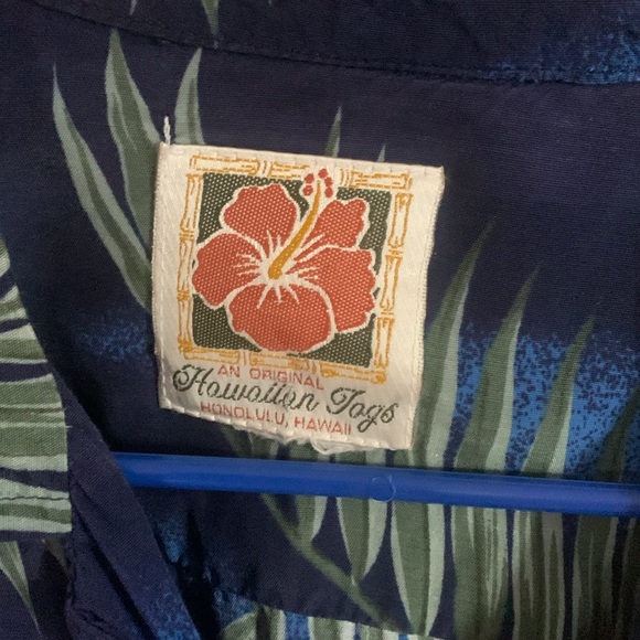 XL Hawaiian Togs Original Cotton Hawaii/Floral Aloha Button down Shirt - Picture 3 of 3